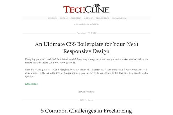 techcline.com site used Techcline-v4