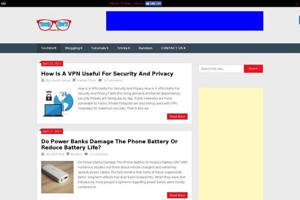 techdeft.com site used Hueman
