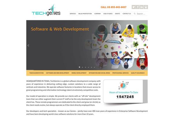 techgenies.com site used Techgenies