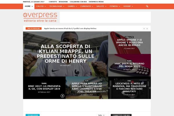 overpress theme websites examples