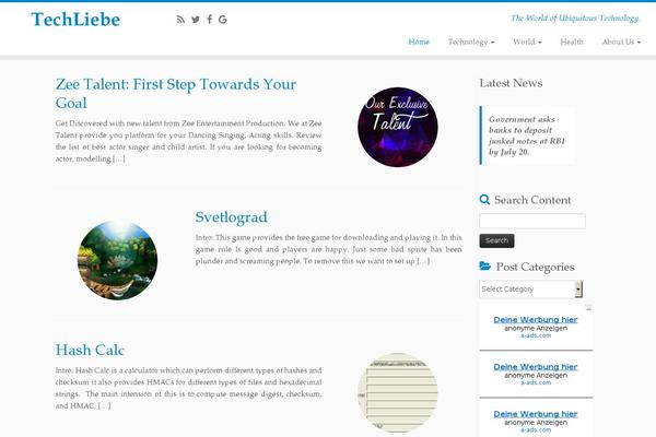 Customizr theme site design template sample