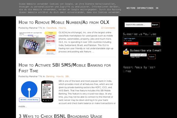 WordPress website example screenshot