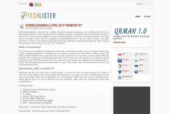 WordPress website example screenshot