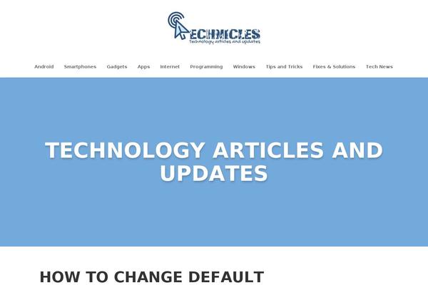 technicles.com site used Beta-blog