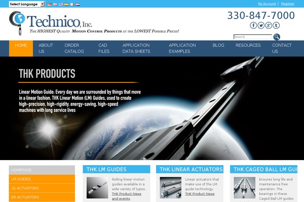 technico theme websites examples