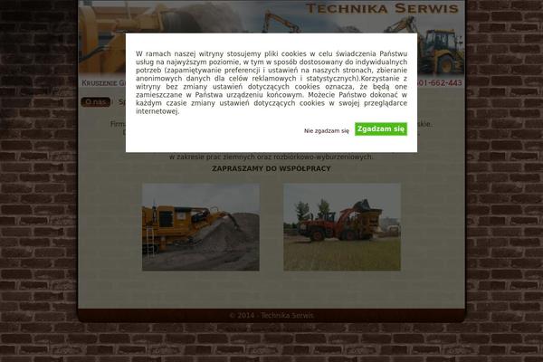 technikaserwis.pl site used Brick_wall