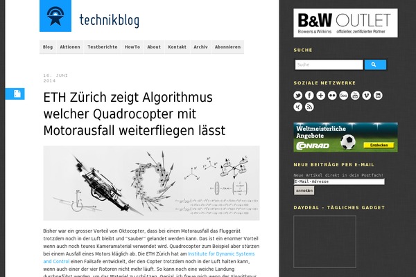 technikblog.ch site used Contentberg