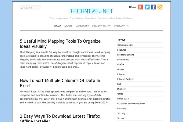 technize.net site used Tnet