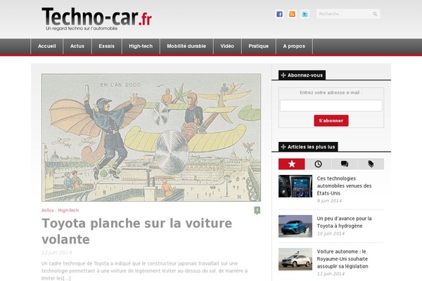 techno-car.fr site used Generateperf