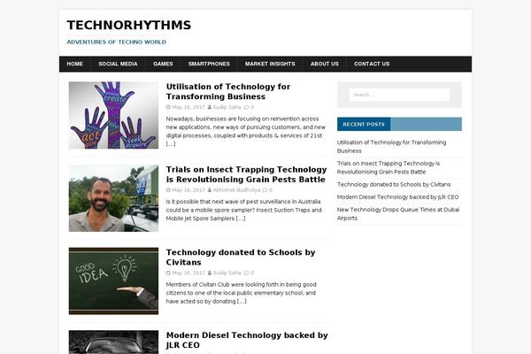 technorhythms.com site used Ribbon