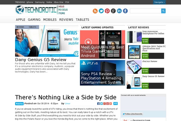 technorotic.com site used Envo Magazine Dark