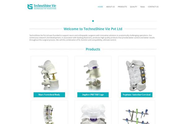 Total theme site design template sample