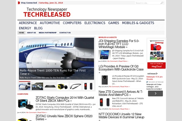 WordPress website example screenshot