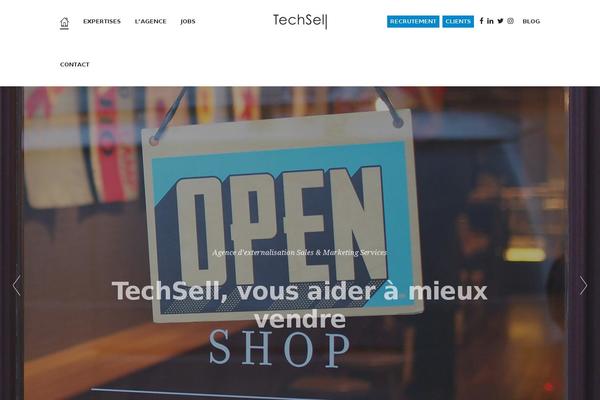 techsell.fr site used Webqam