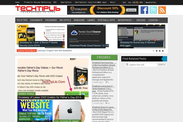 Techblog theme site design template sample