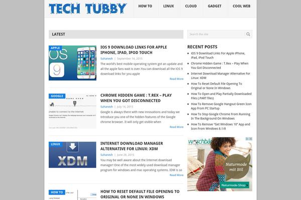 techtubby.com site used Wchild