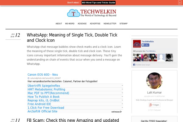 techwelkin.com site used Samyaklalitsimple
