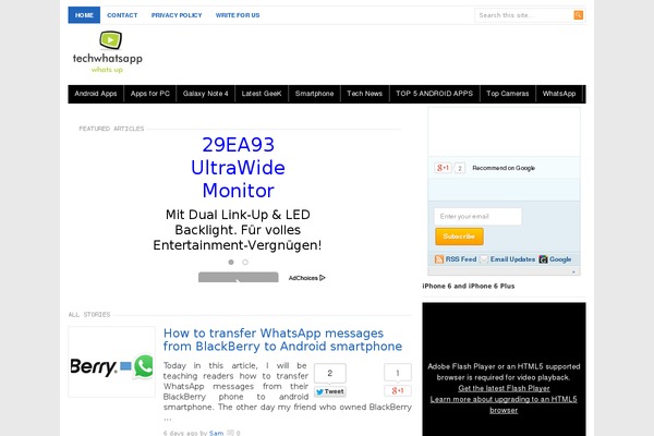WordPress website example screenshot