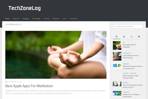 Hueman theme site design template sample