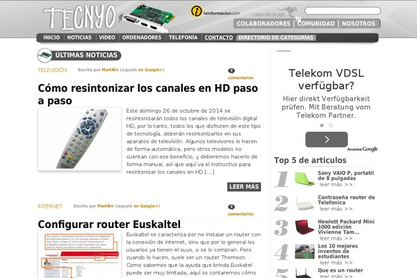 tecnyo.com site used Tendenzias2019