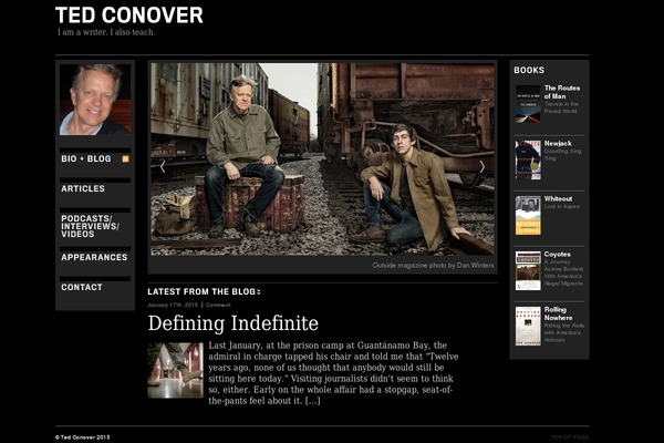 tedconover.com site used Ted-conover