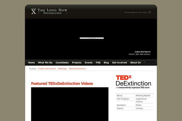 tedxdeextinction.org site used Business Point