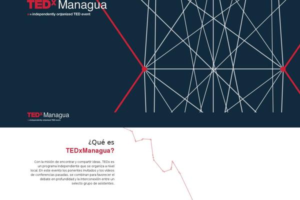 tedxmanagua.com site used Ted