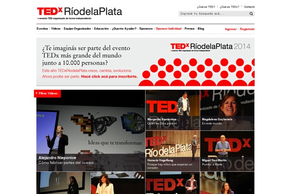 tedxriodelaplata.org site used Tedxriodelaplata