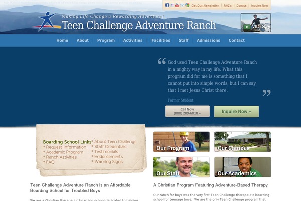 teenchallengeranch.com site used Envoy