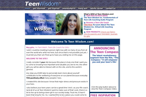 teenwisdom.com site used Teenwisdomtheme