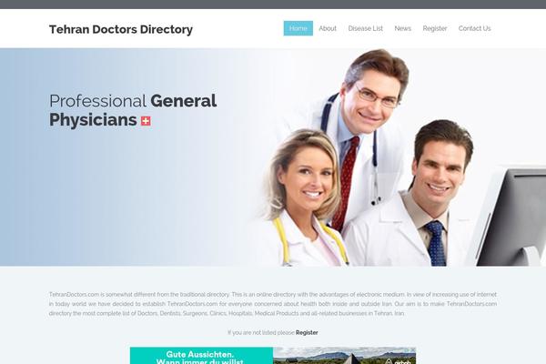 Medical-theme theme site design template sample