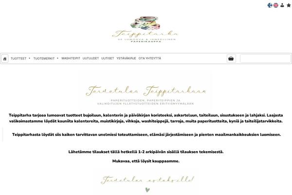 teippitarha.fi site used Teippitarha-teema