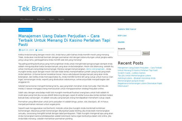 tekbrains.co.in site used Creative Blog