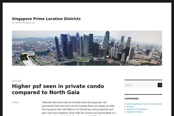 WordPress website example screenshot