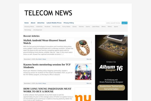 telecomnewspk.com site used Newsbox-plus