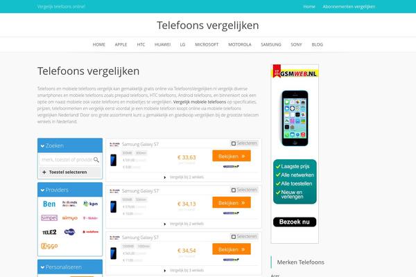 telefoonsvergelijken.nl site used Recash