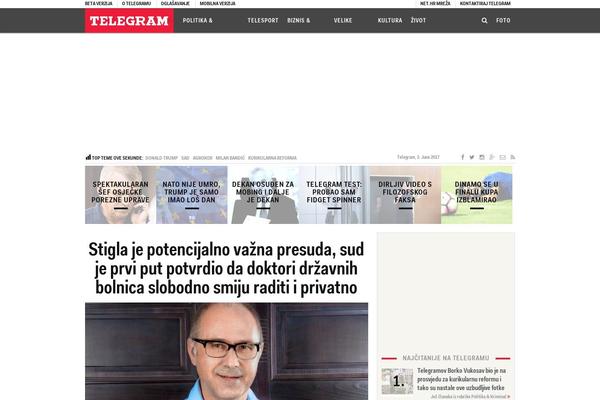 telegram.hr site used Telesport-desktop