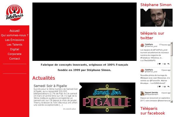 teleparis.fr site used Teleparis