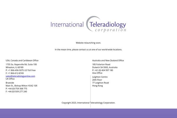 teleradiologyonline.com site used Total-child-theme
