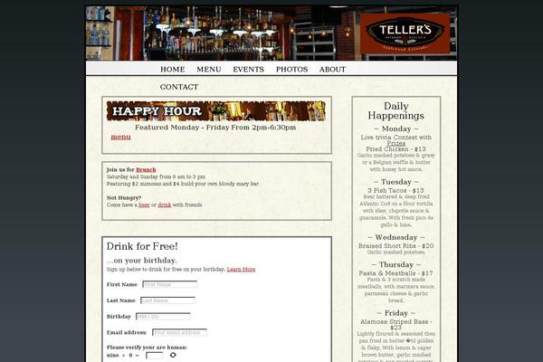 tellerstaproom.com site used Tellers