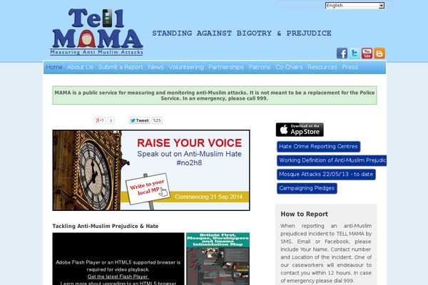 tellmamauk.org site used Tellmama