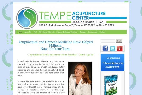 tempeacupuncturist.com site used Twentyten-childtheme