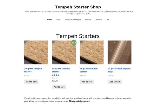 tempehstartershop.com site used Bistro