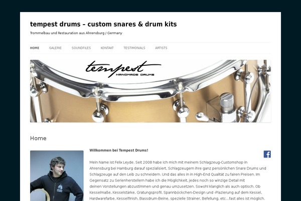 WordPress website example screenshot