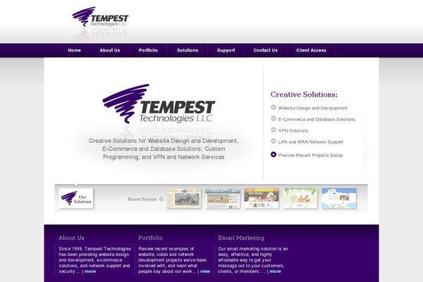 WordPress website example screenshot