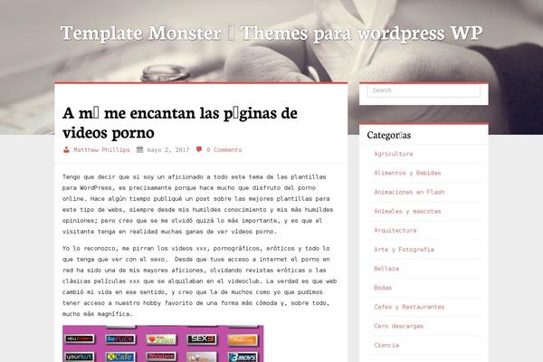 templatemonster.com.es site used Alétheia