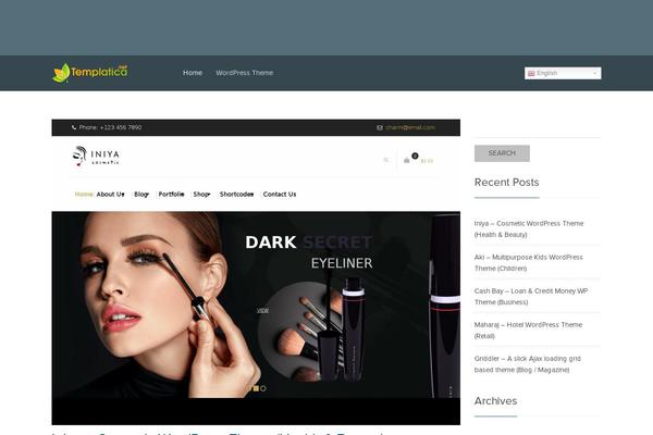 Sparkling theme site design template sample
