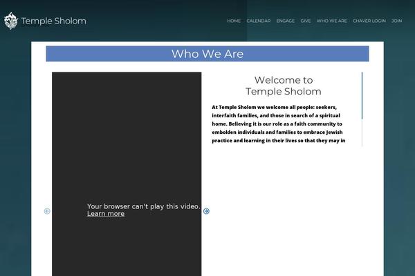 templesholom.net site used Sholom