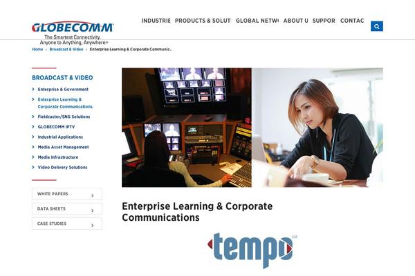 tempobtv.com site used Globecomm
