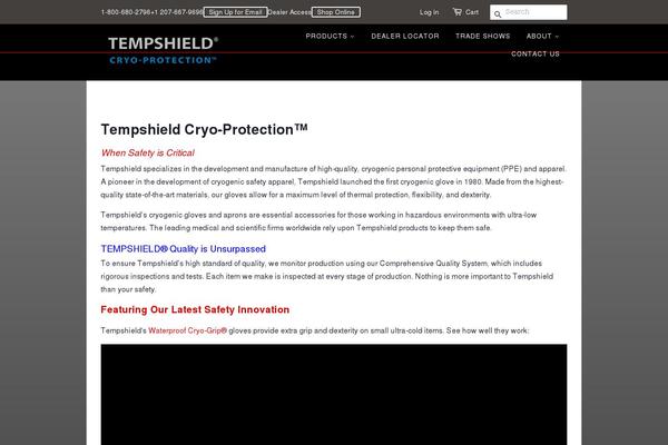 tempshield.com site used Tempshield